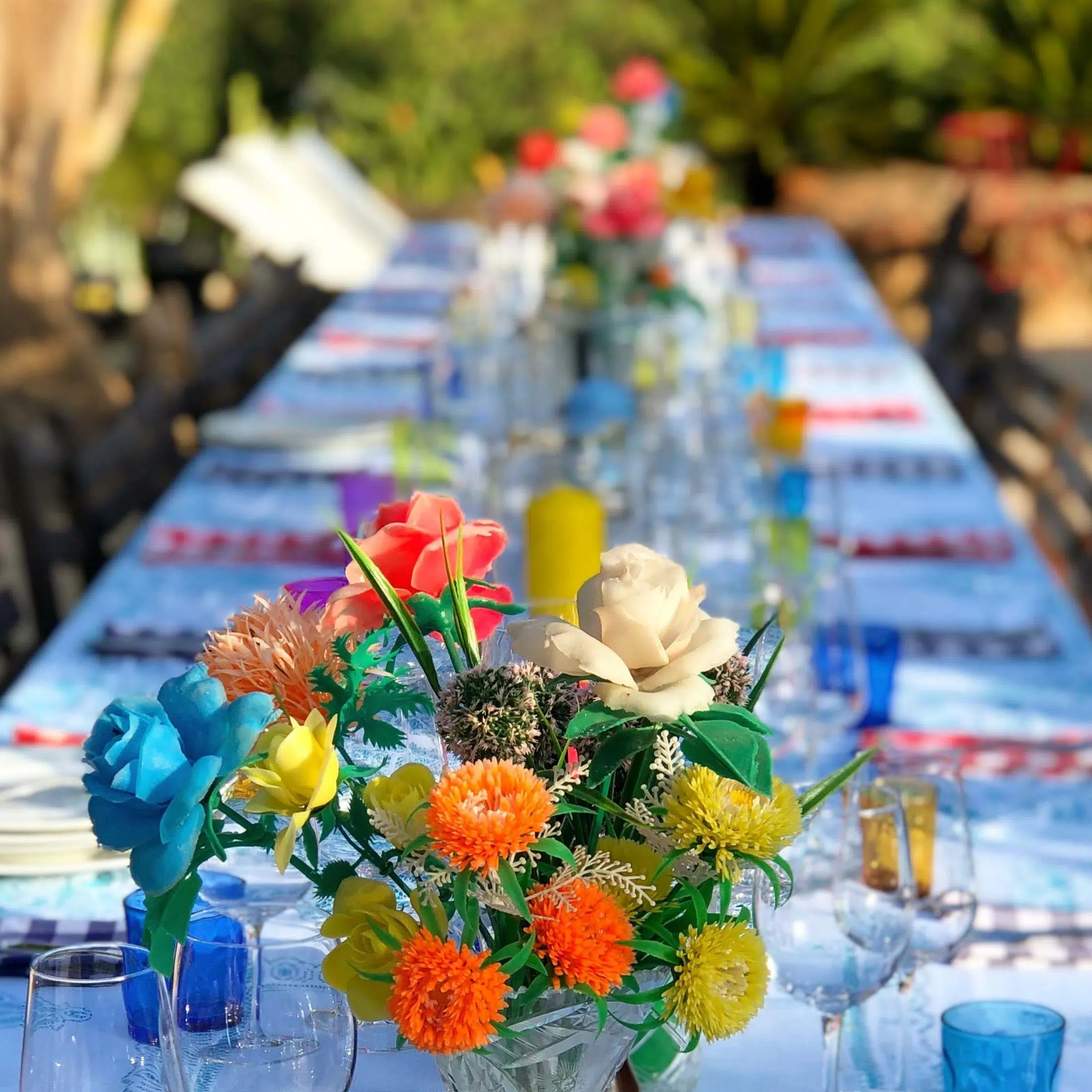 Traditional paella feast