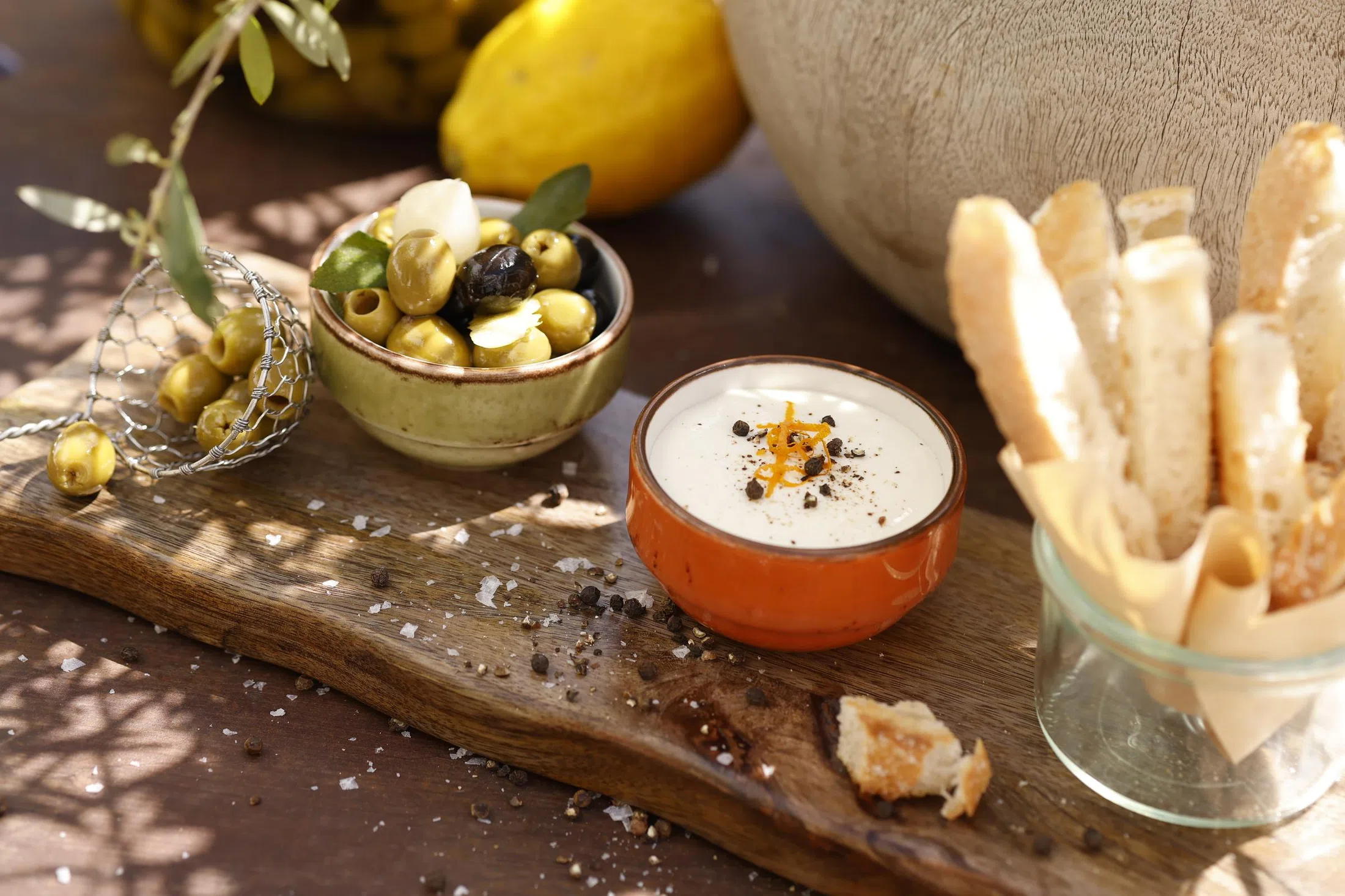 Pool snacks at Finca Legado Ibiza
