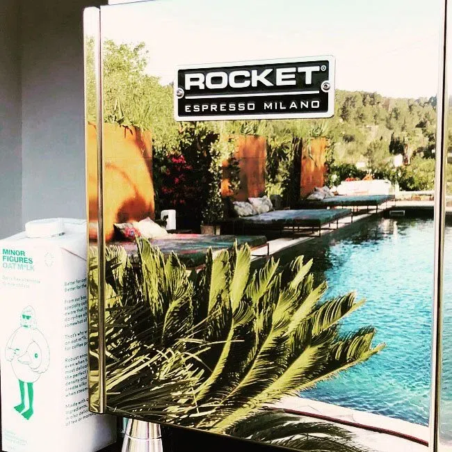 Legado pool bar and rocket espresso machine